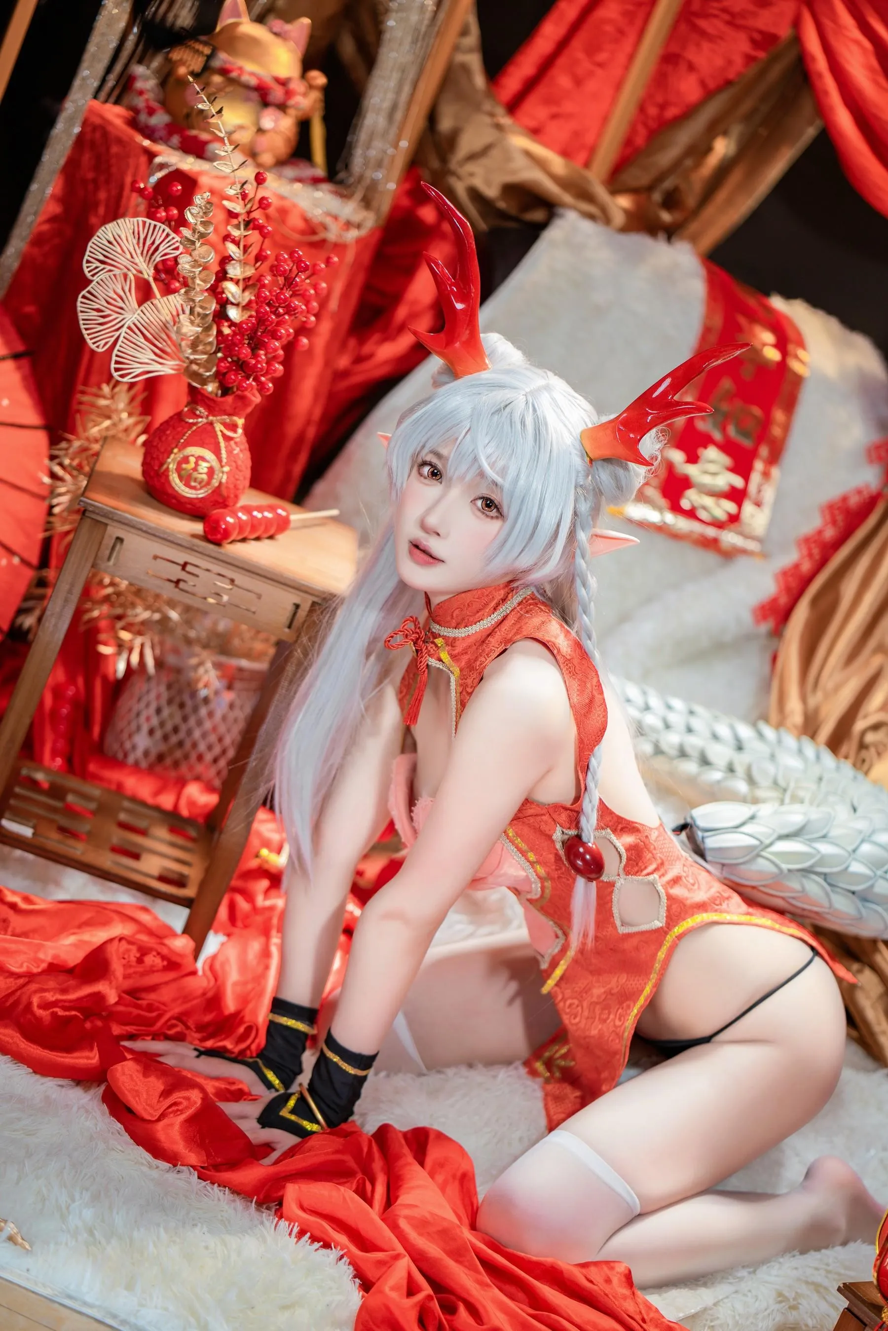 阿包也是兔娘 – NO.82 新春贺图 龙妹-图片 [45P]插图4